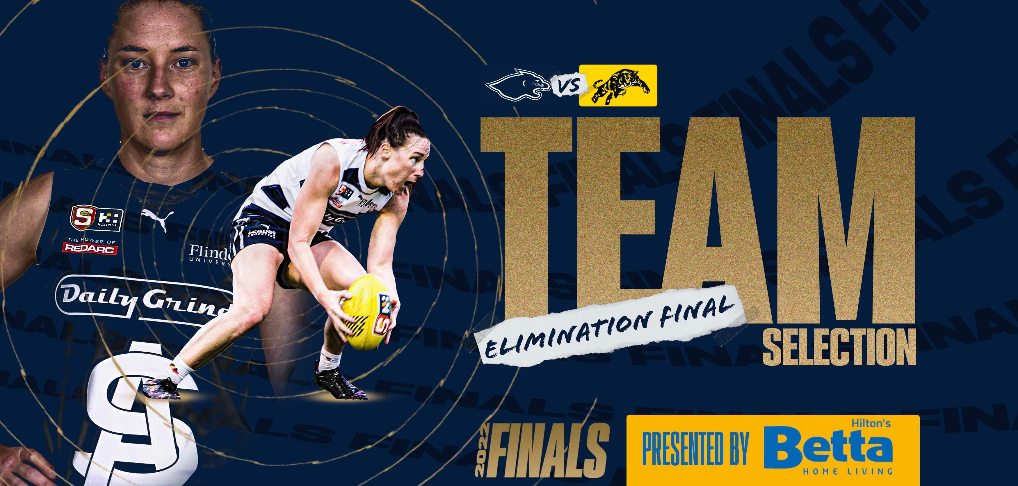 BETTA Team Selection: SANFLW EF vs Glenelg BETTA Team Selection: SANFLW EF vs Glenelg